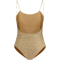 Gold Metal One-Piece Swimsuit