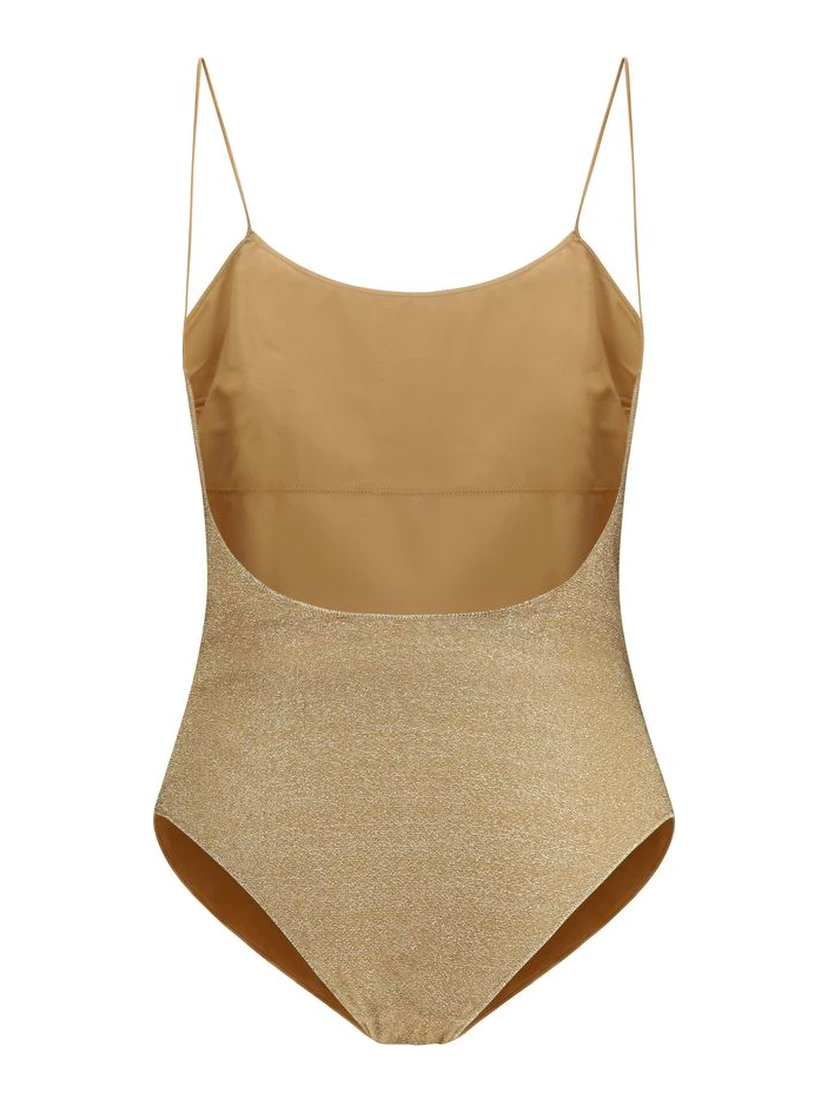 Gold Metal One-Piece Swimsuit