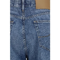 Blue Cotton Relaxed Fit Jeans