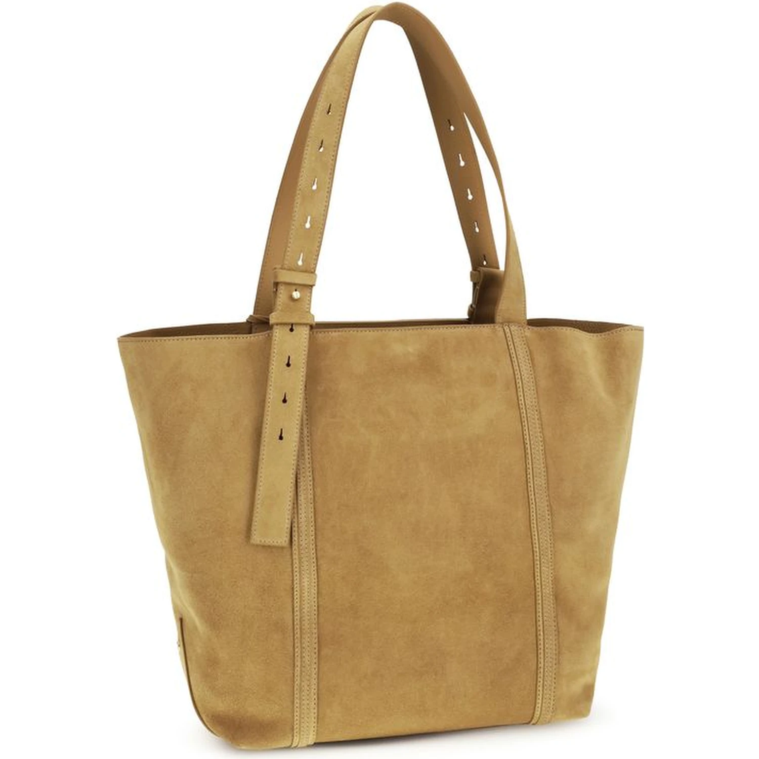 Beige Calf Leather Bos Taurus Shoulder Bag