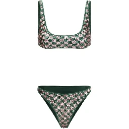 Multicolor Polyester Bikini