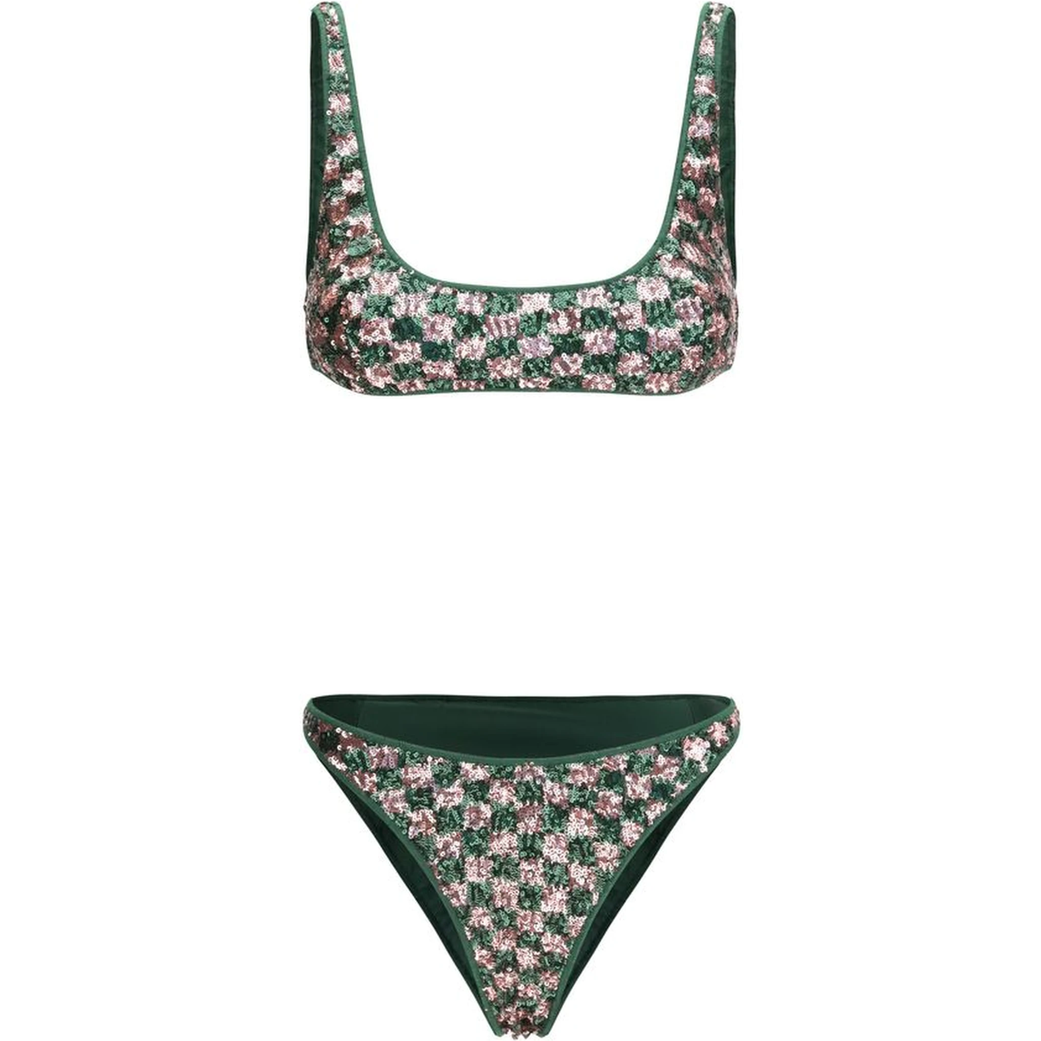 Multicolor Polyester Bikini