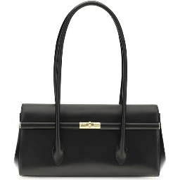Black Calf Leather Bos Taurus Shoulder Bag