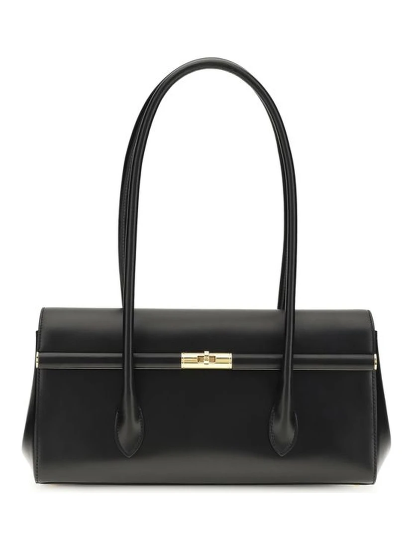 Black Calf Leather Bos Taurus Shoulder Bag