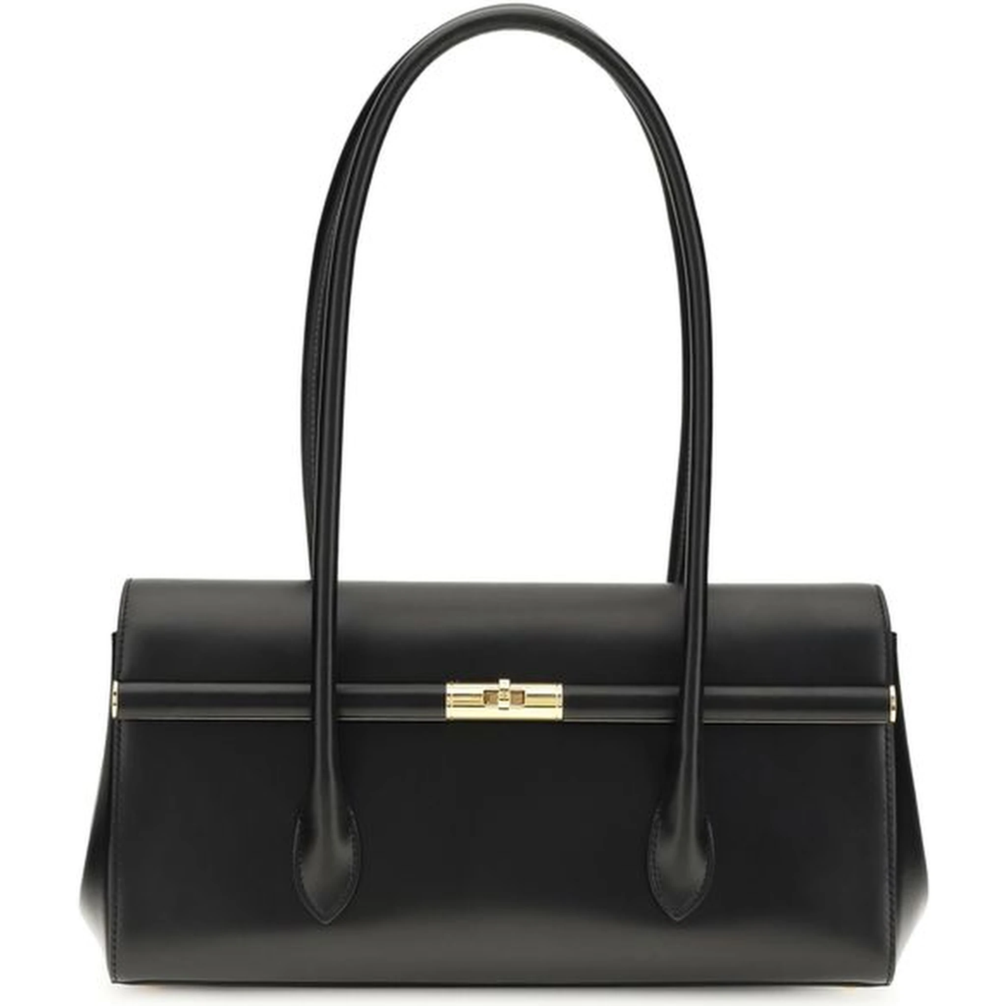 Black Calf Leather Bos Taurus Shoulder Bag