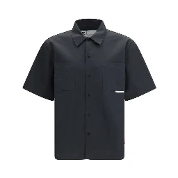 Black Cotton Shortsleeve Shirt