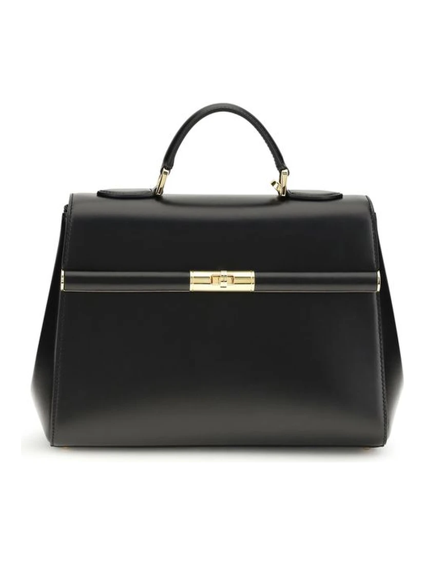 Black Calf Leather Bos Taurus Shoulder Bag