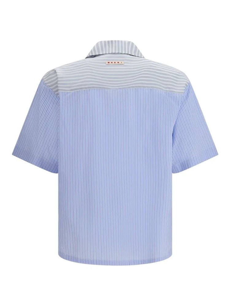 Blue Cotton Pattern Shirt alternative