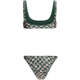 Multicolor Polyester Bikini