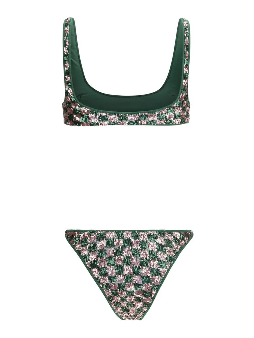 Multicolor Polyester Bikini