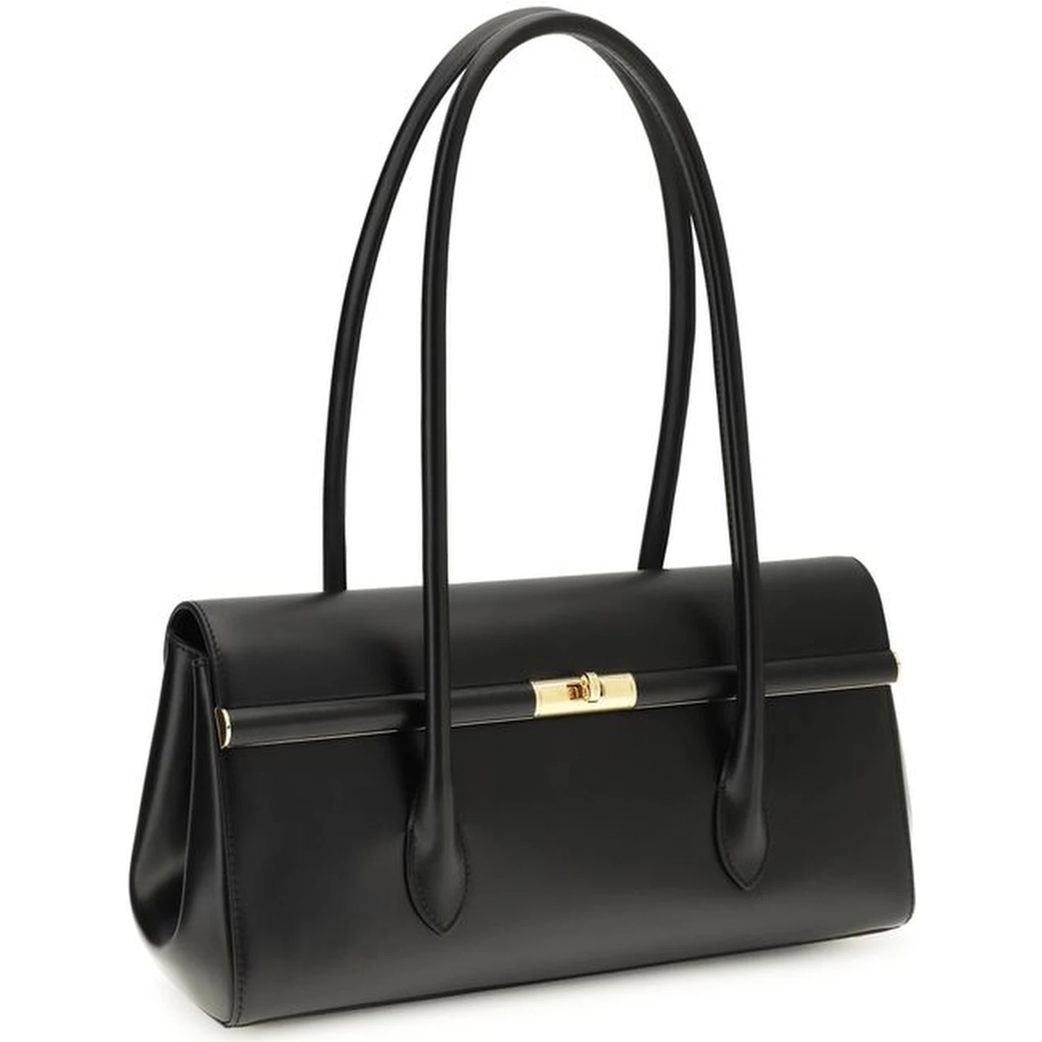 Black Calf Leather Bos Taurus Shoulder Bag