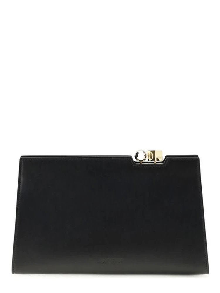 Black Calf Leather Bos Taurus Shoulder Bag