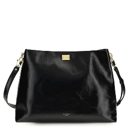 Black Calf Leather Bos Taurus Shoulder Bag