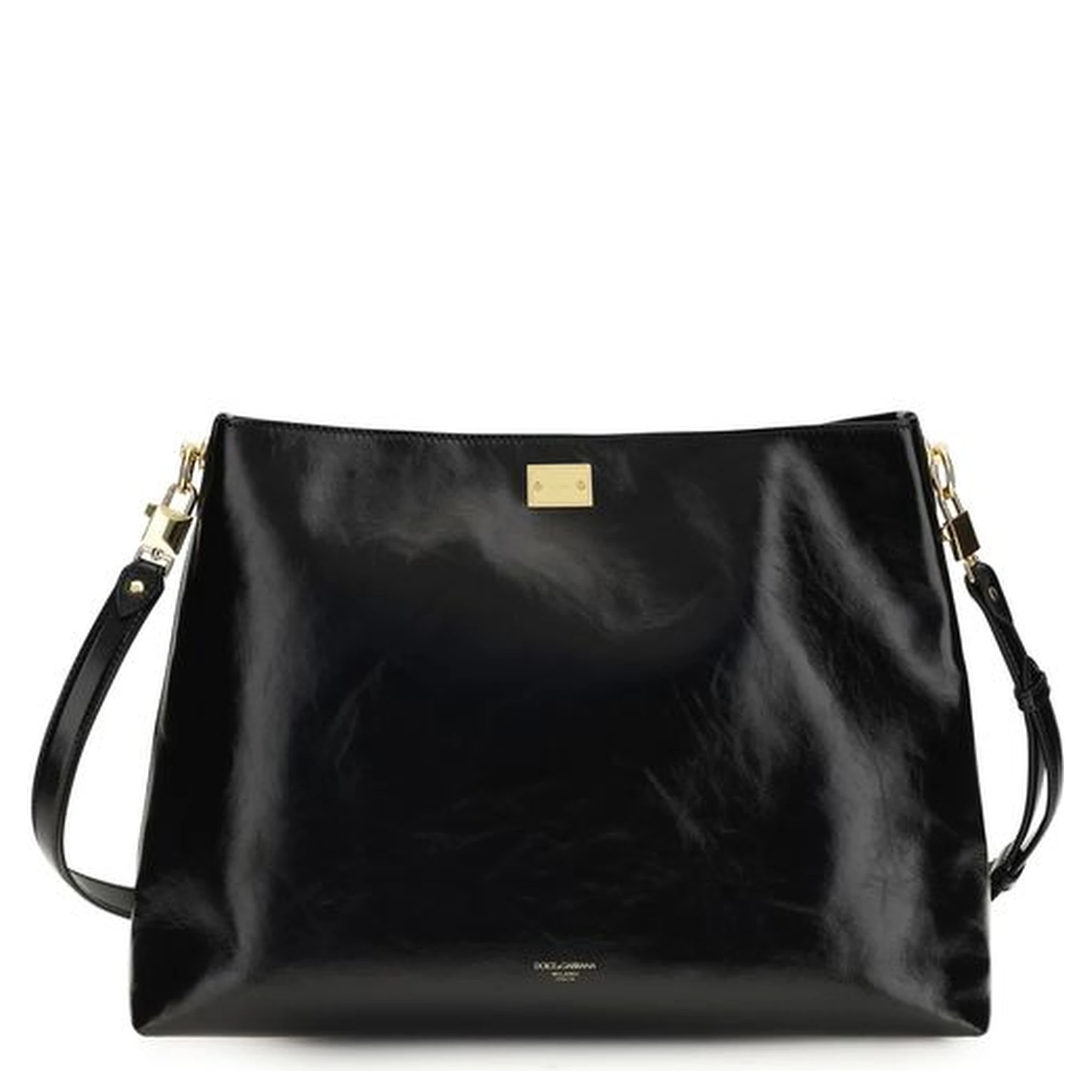 Black Calf Leather Bos Taurus Shoulder Bag