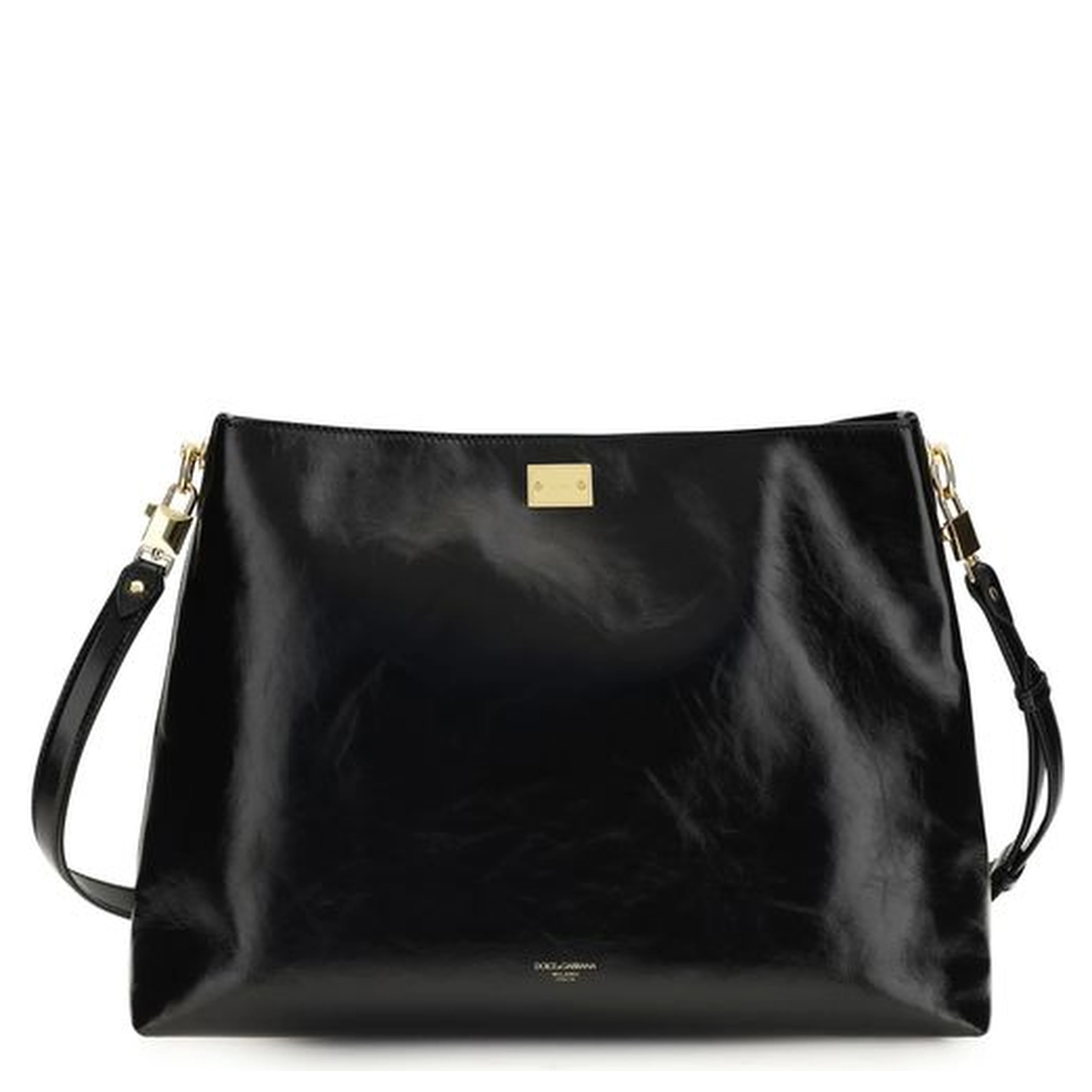 Black Calf Leather Bos Taurus Shoulder Bag