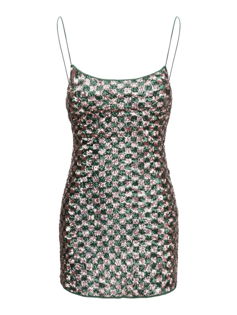 Multicolor Polyester Cocktail Dress