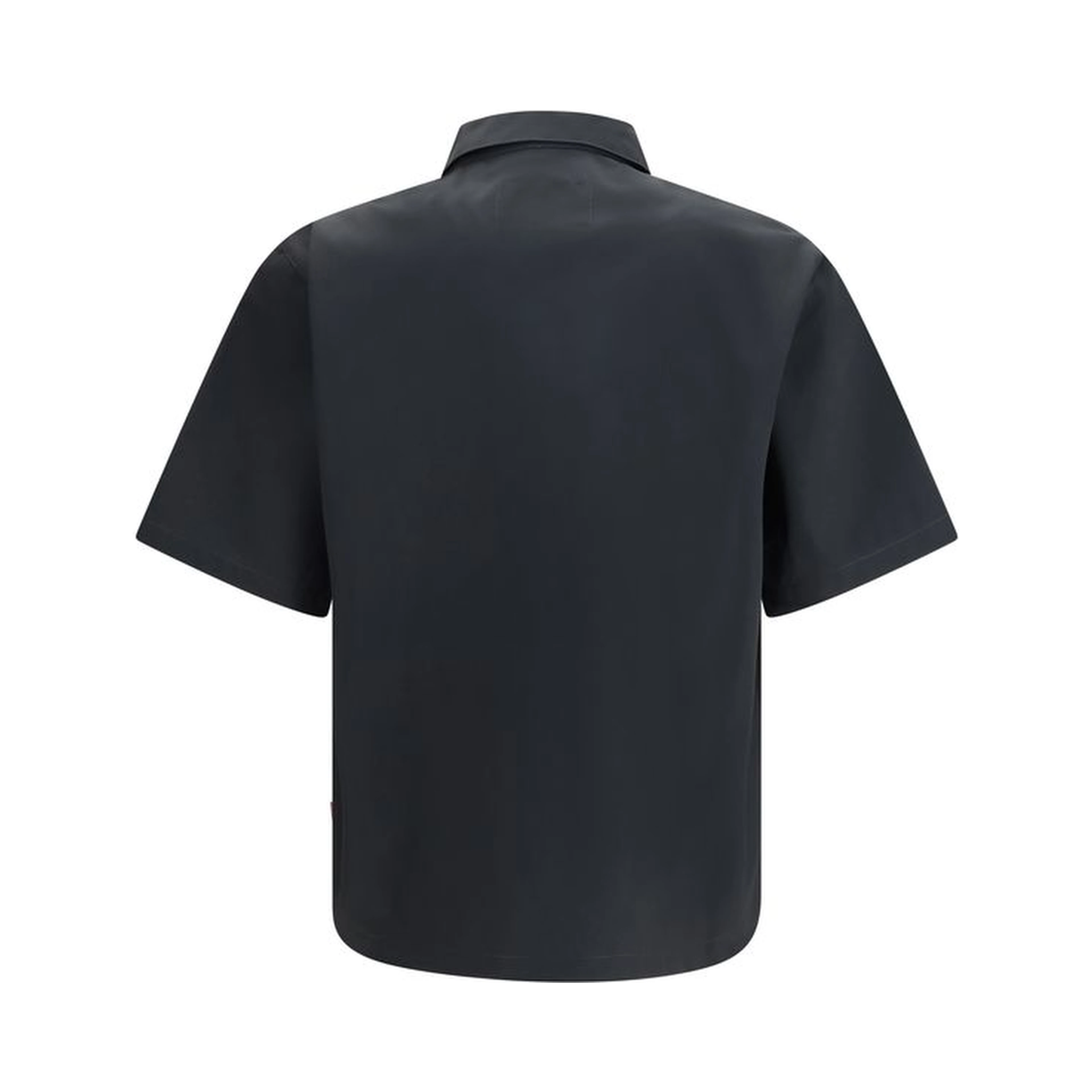 Black Cotton Shortsleeve Shirt