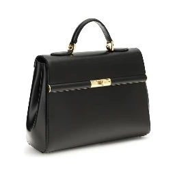 Black Calf Leather Bos Taurus Shoulder Bag