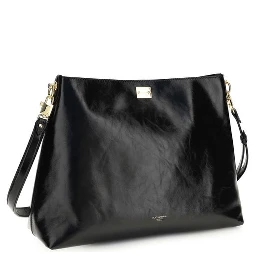 Black Calf Leather Bos Taurus Shoulder Bag