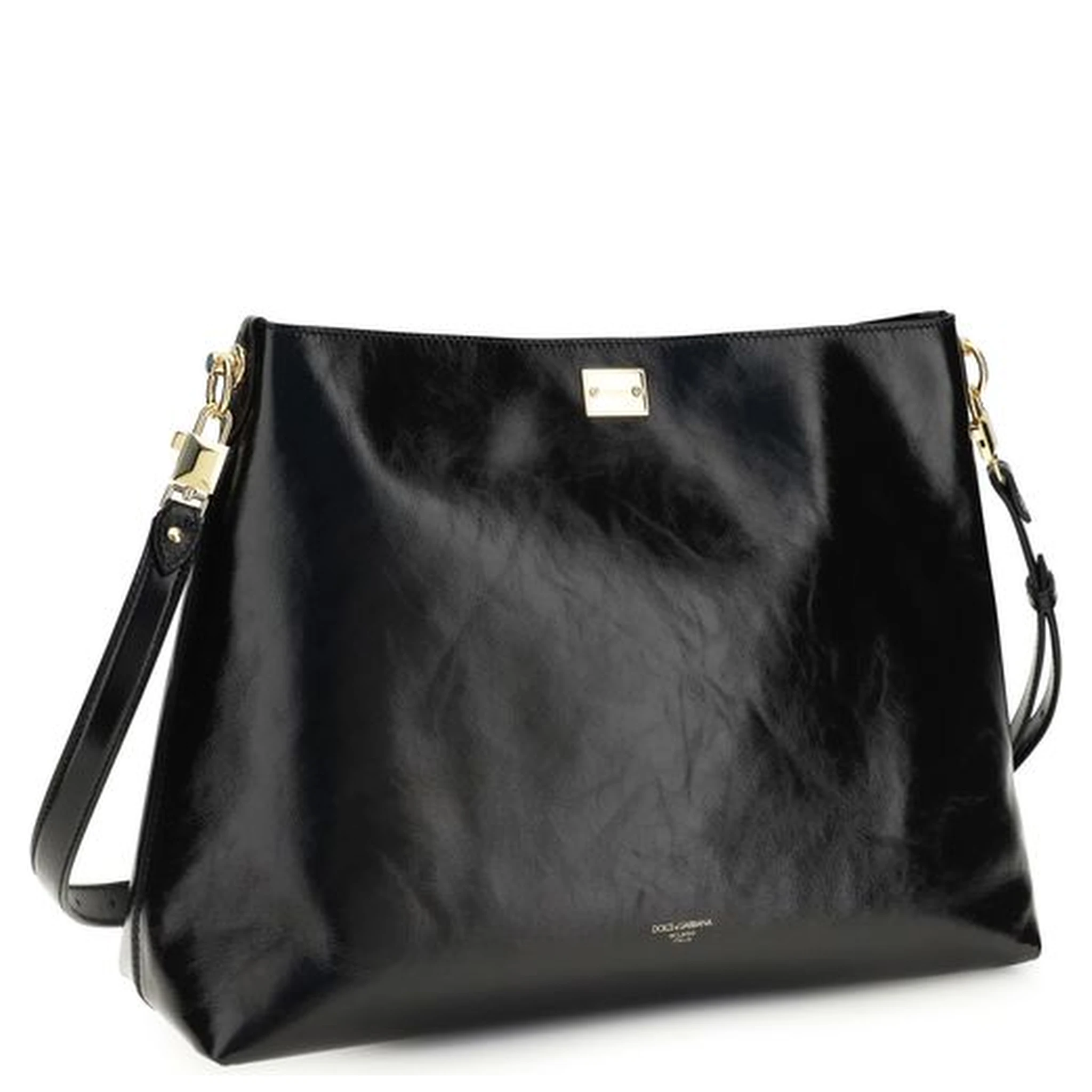 Black Calf Leather Bos Taurus Shoulder Bag