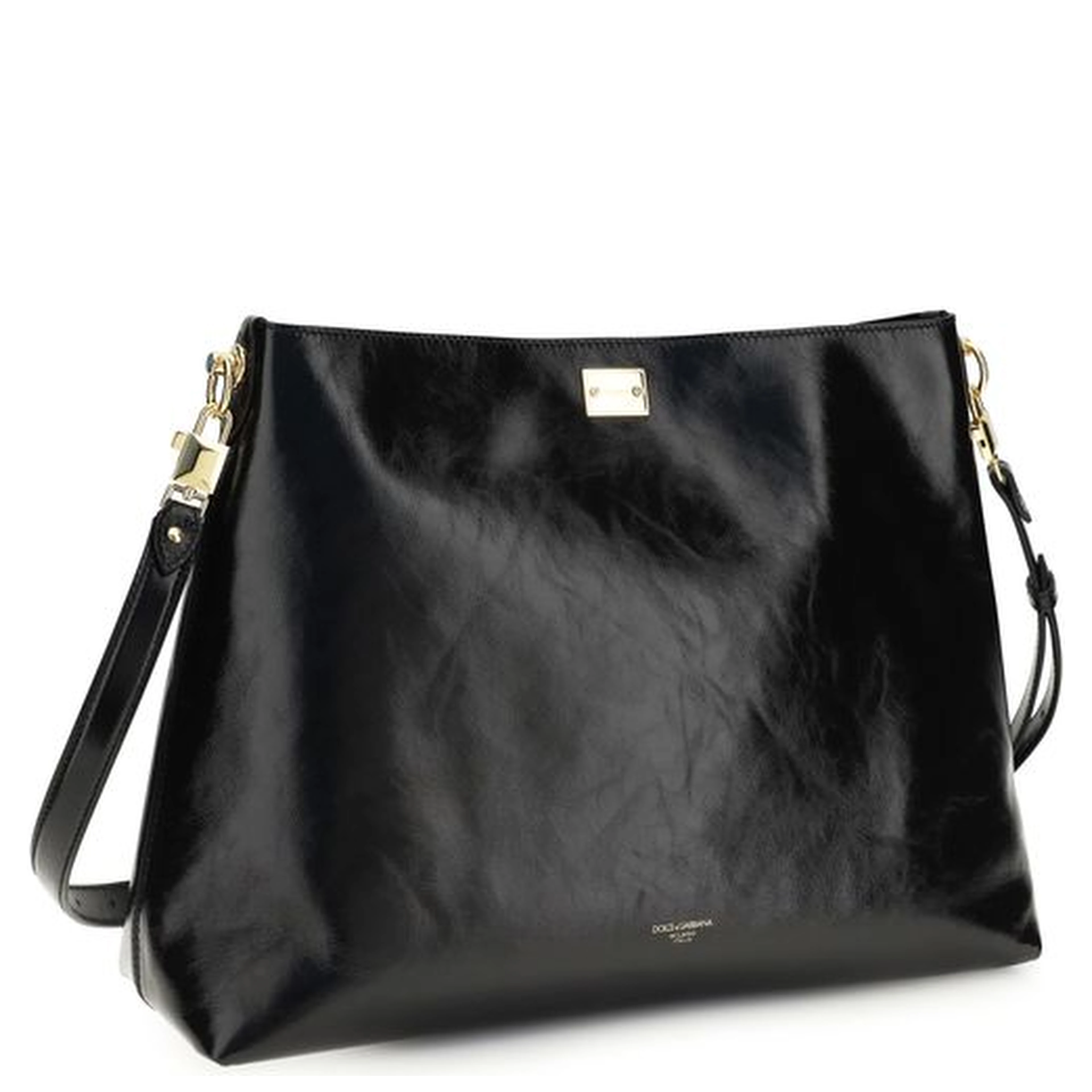 Black Calf Leather Bos Taurus Shoulder Bag