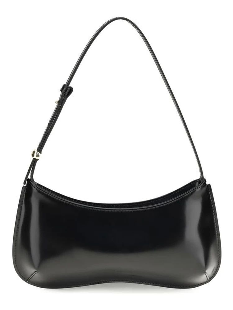 Black Calf Leather Bos Taurus Shoulder Bag