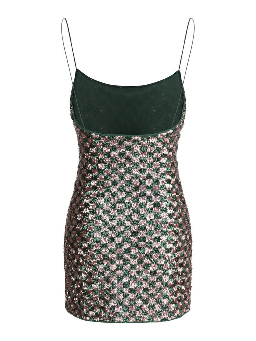 Multicolor Polyester Cocktail Dress
