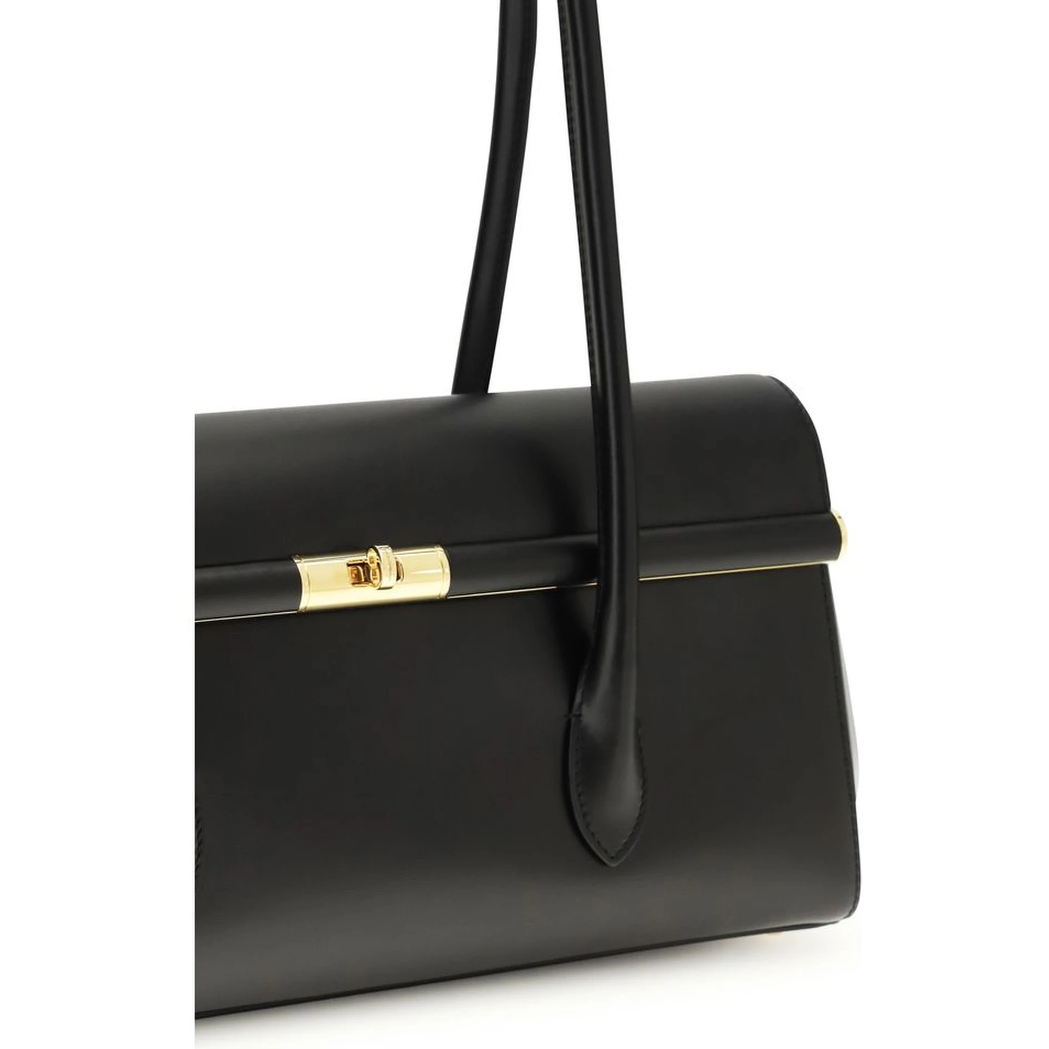 Black Calf Leather Bos Taurus Shoulder Bag