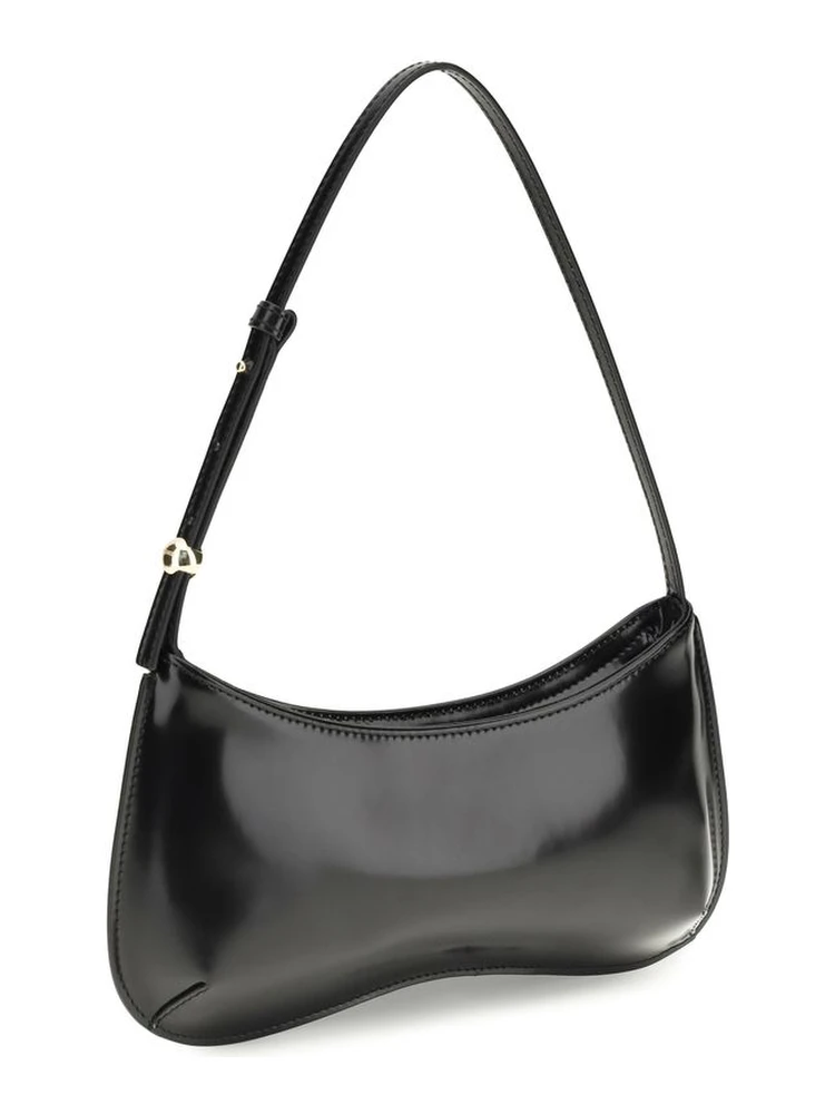 Black Calf Leather Bos Taurus Shoulder Bag alternative