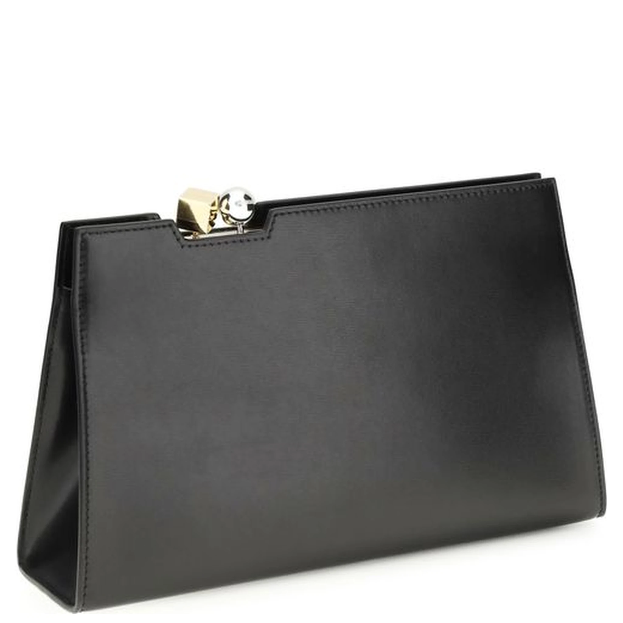 Black Calf Leather Bos Taurus Shoulder Bag