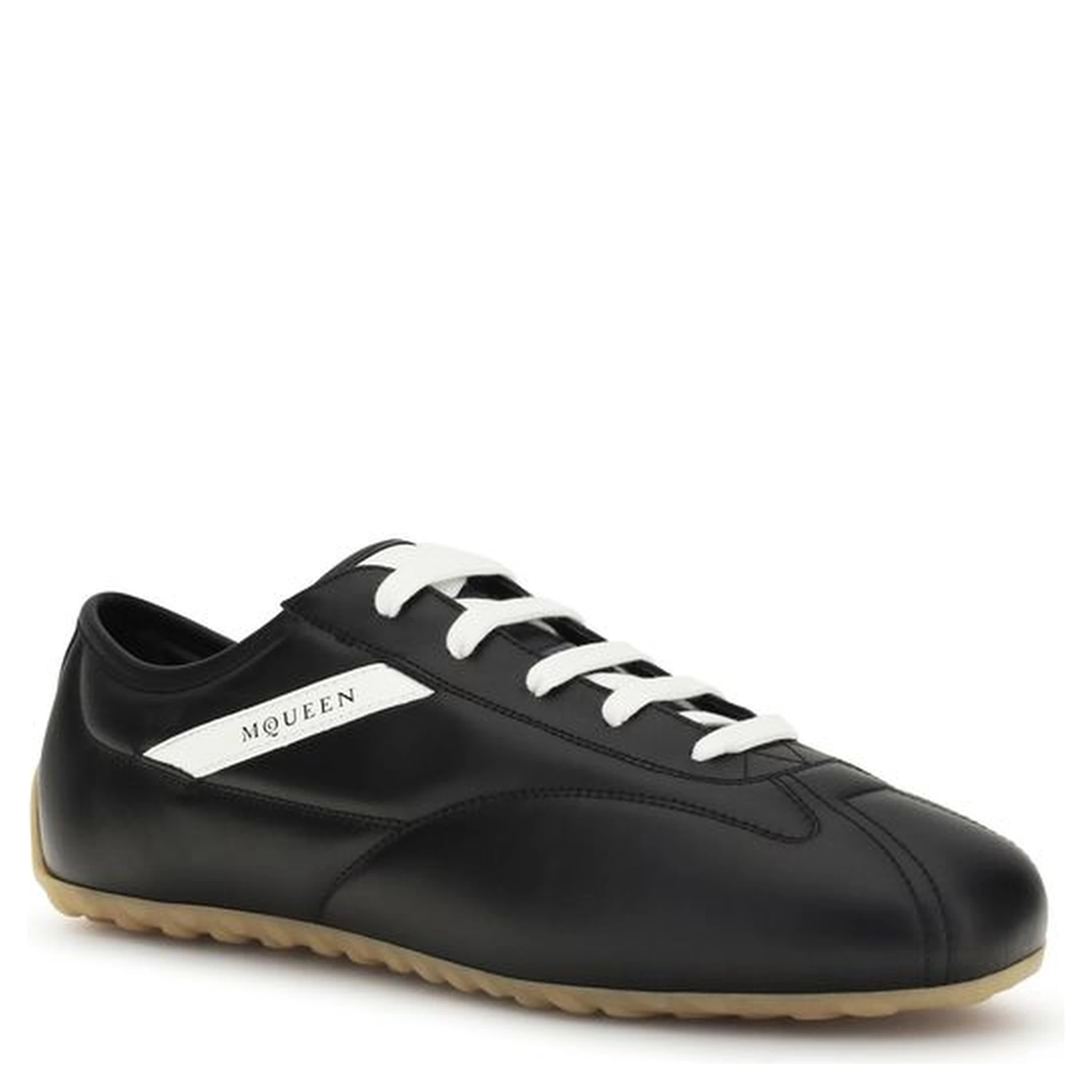 Black Calf Leather Bos Taurus Low Top Sneakers
