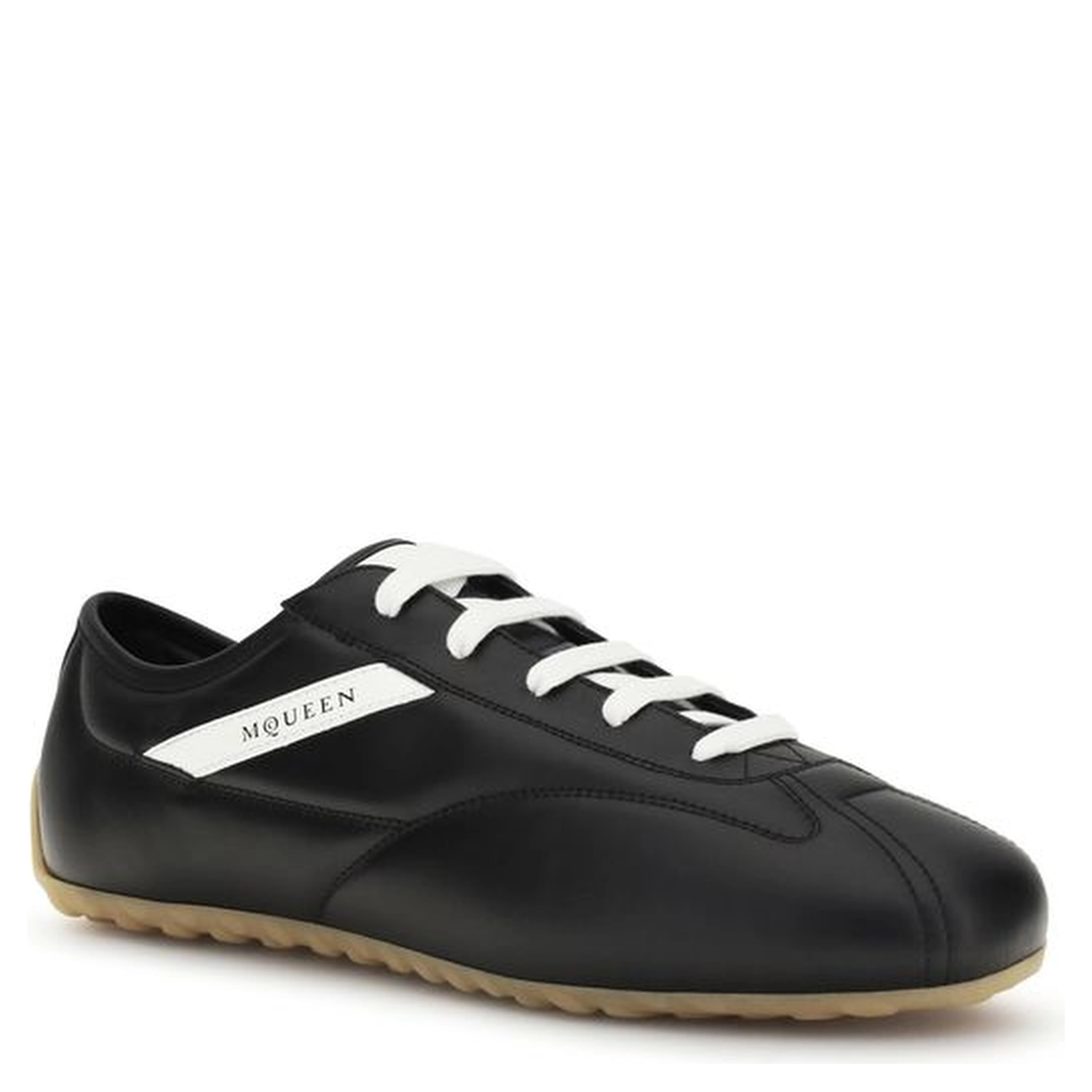 Black Calf Leather Bos Taurus Low Top Sneakers