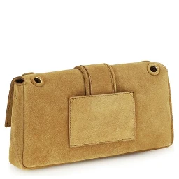 حقيبة كتف بوس توروس من جلد العجل البيج