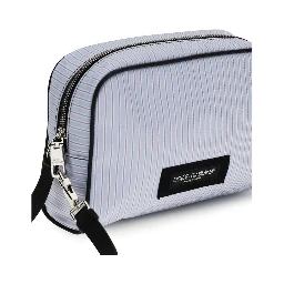 Blue Cotton Handbag