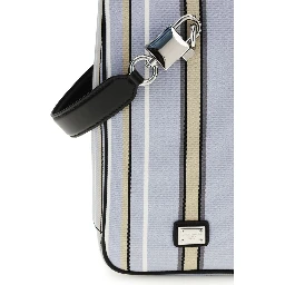 Blue Cotton Handbag
