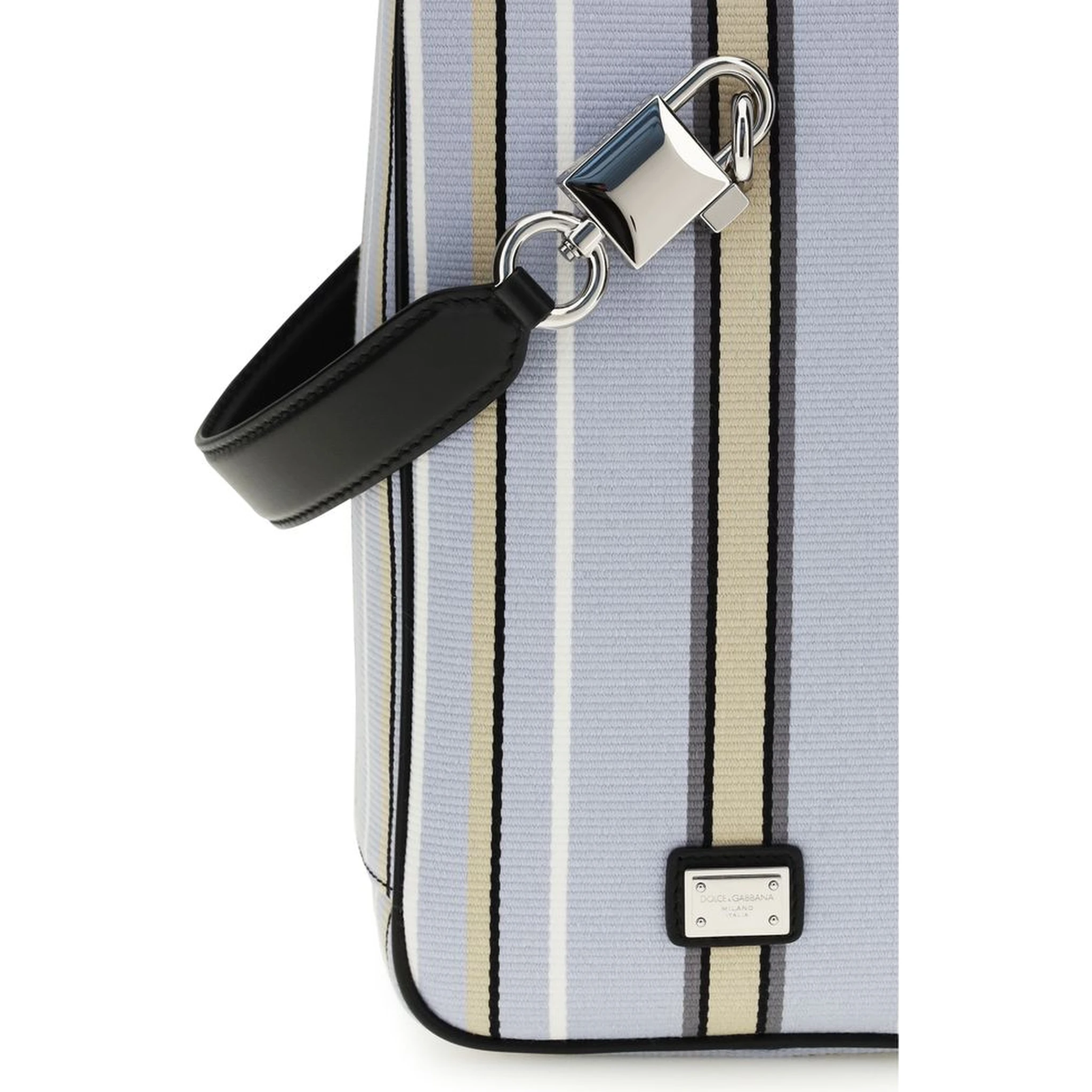 Blue Cotton Handbag