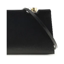 Black Calf Leather Bos Taurus Shoulder Bag