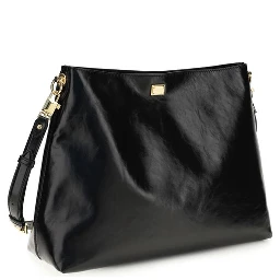 Black Calf Leather Bos Taurus Shoulder Bag