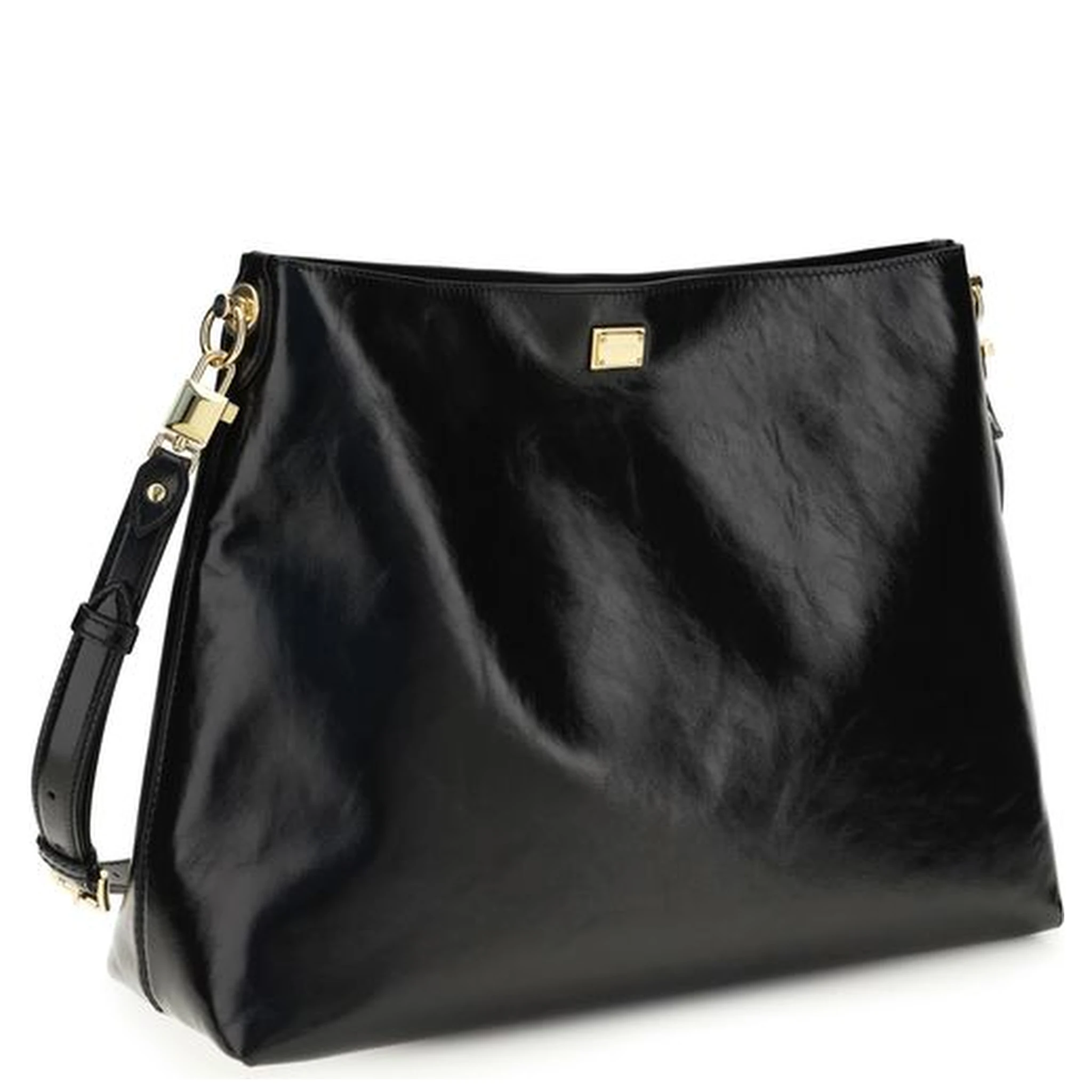 Black Calf Leather Bos Taurus Shoulder Bag
