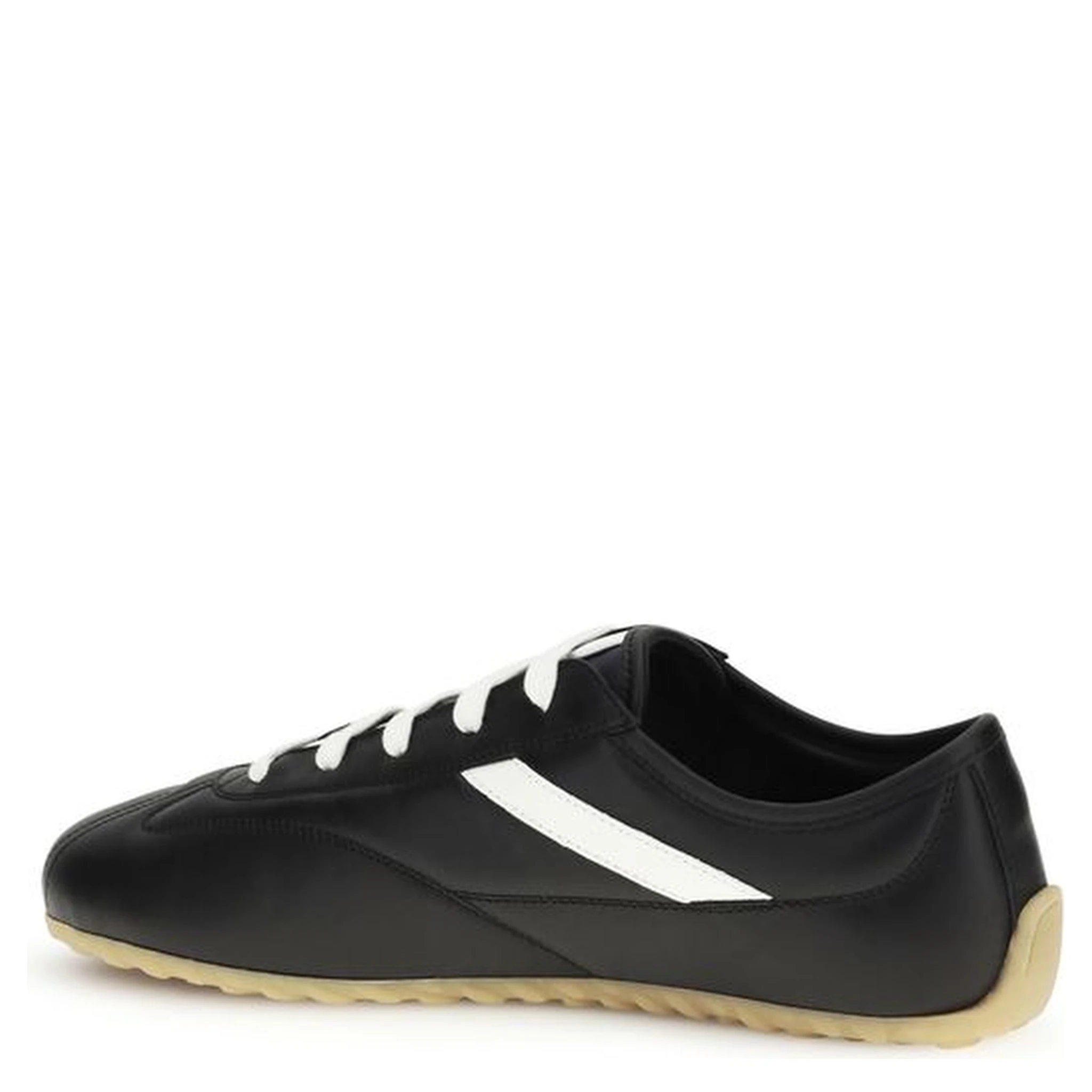 Black Calf Leather Bos Taurus Low Top Sneakers