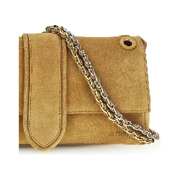 حقيبة كتف بوس توروس من جلد العجل البيج