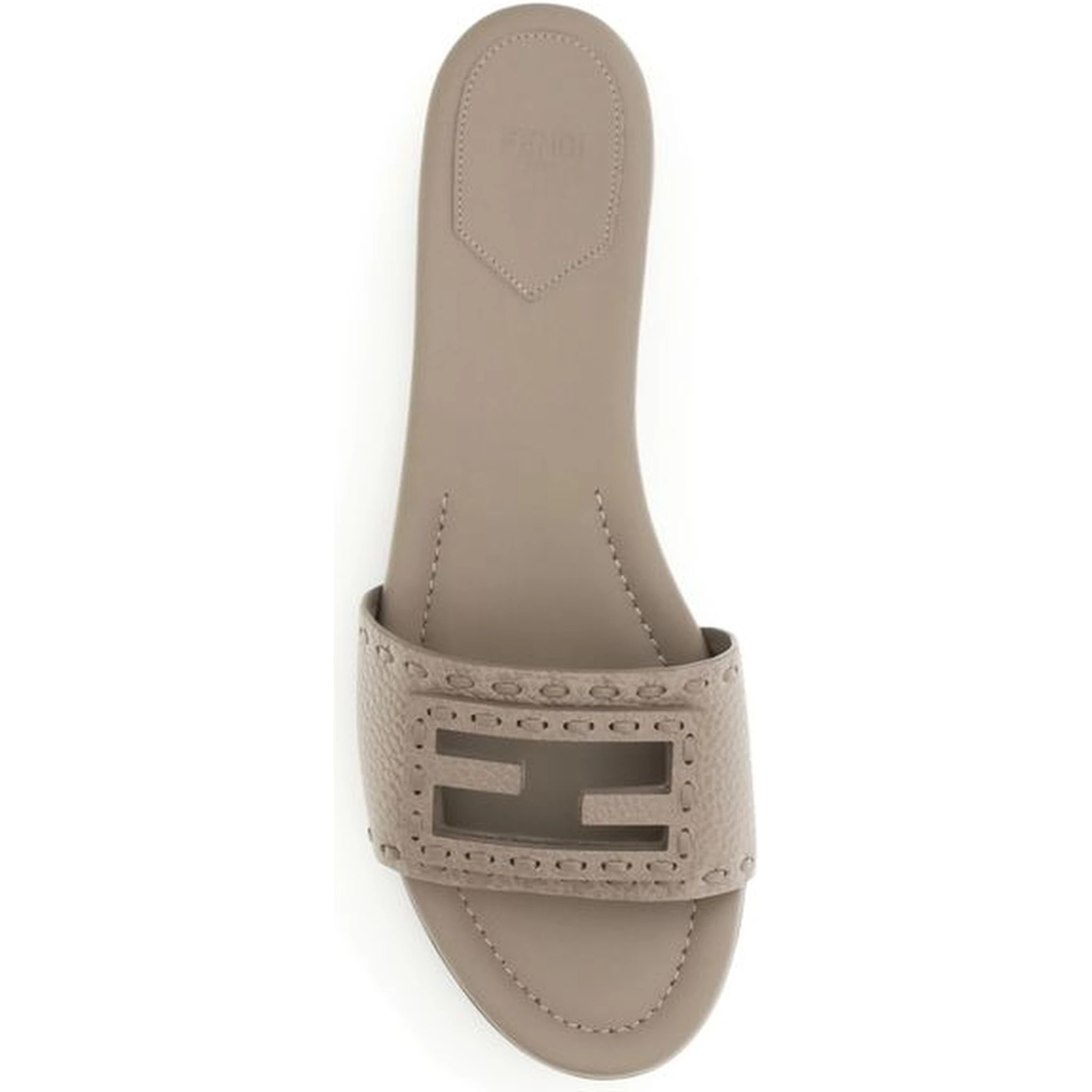Gray Calf Leather Bos Taurus Sandals