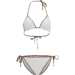White Polyamide Bikini
