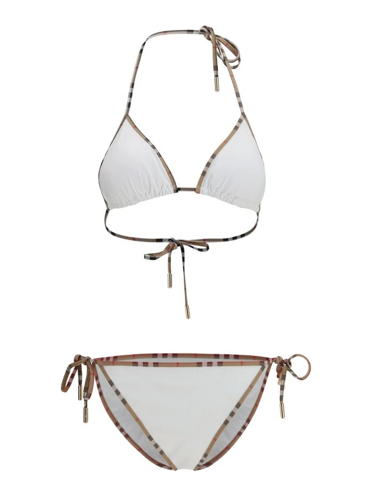 White Polyamide Bikini