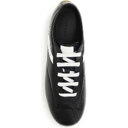 Black Calf Leather Bos Taurus Low Top Sneakers