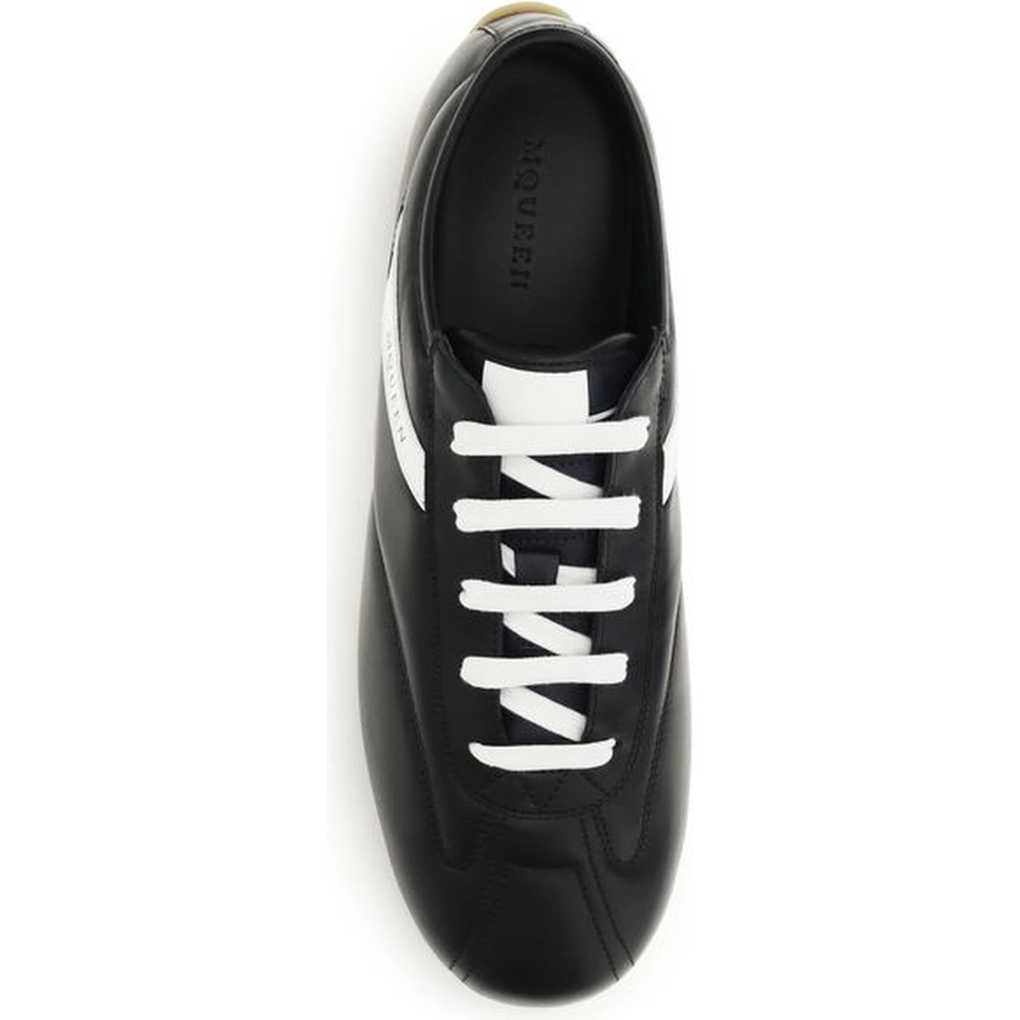 Black Calf Leather Bos Taurus Low Top Sneakers