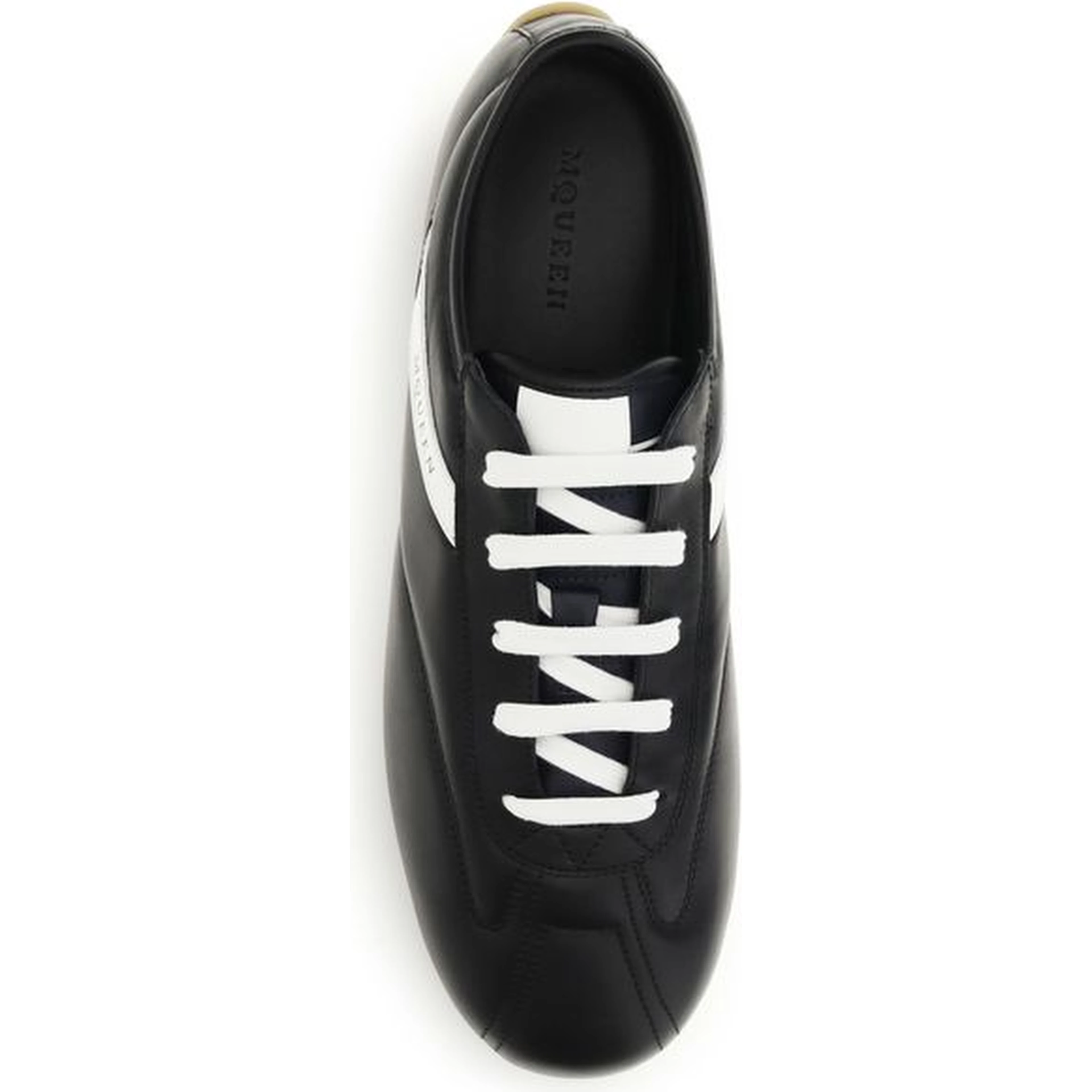 Black Calf Leather Bos Taurus Low Top Sneakers