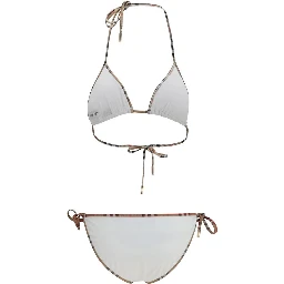 White Polyamide Bikini