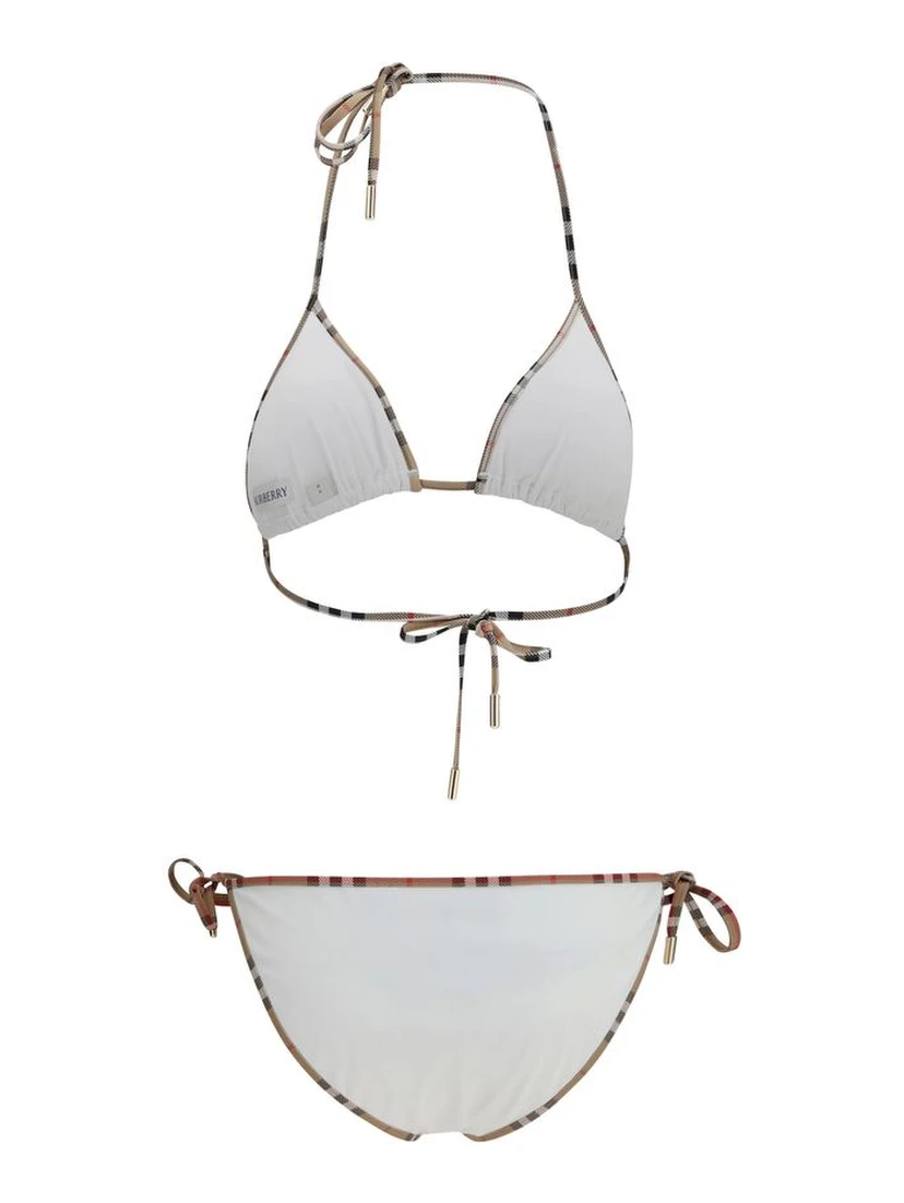 White Polyamide Bikini