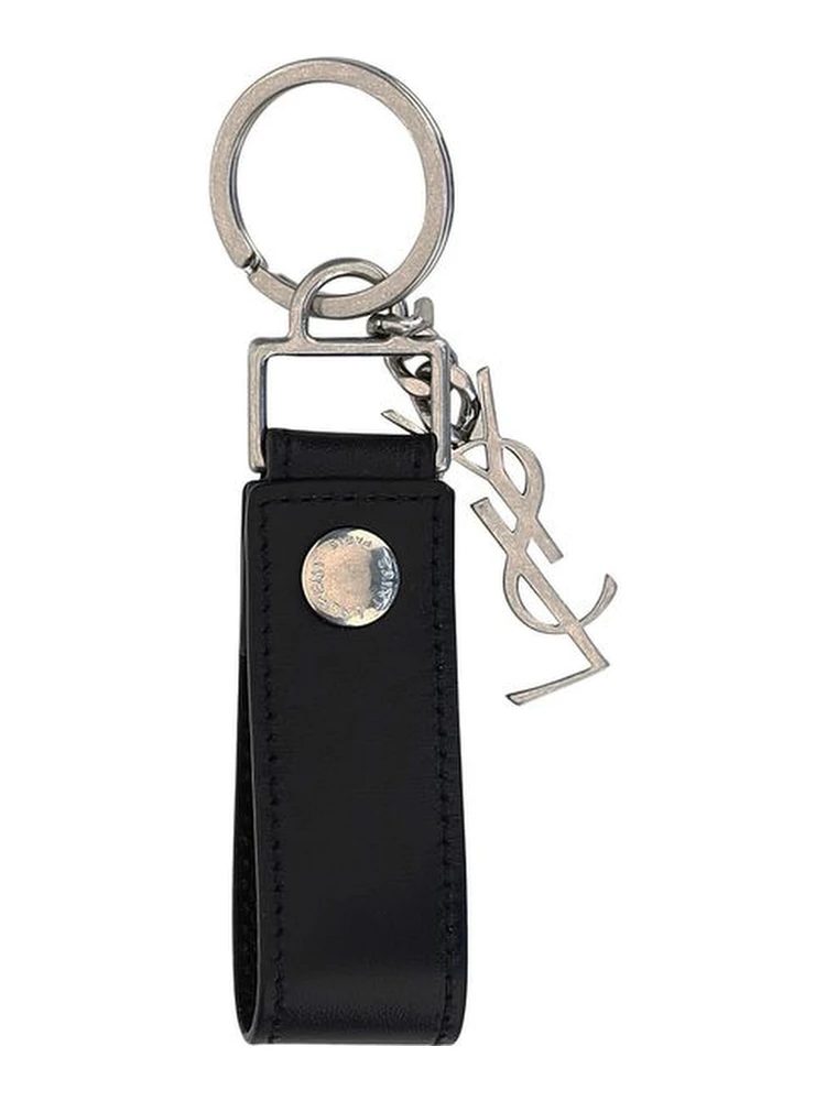 Black Calf Leather Bos Taurus Keychain alternative